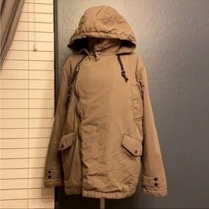 ASOS green olive parka jacket coat